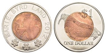 Земля Мэри Бэрд 1 доллар 2012 биметалл BU 4645-431