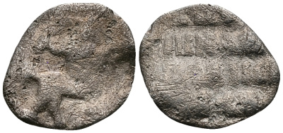 Русское Царство денга 1547-1584 Иван IV Васильевич, Московский  монетный двор, 0,34 ГР ГиК №61 серебро 262-1446