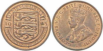 Джерси 1/24 шиллинга 1923 Георг V (1910-1936) KM 13 бронза UNC 3996-654