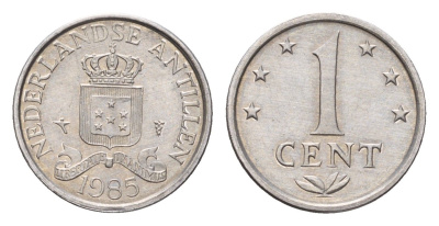 Нидерландские Антильские острова (Нидерландские Антилы) 1 цент 1985 Беатрикс (1980-2013) KM 8a алюминий 4674-1066