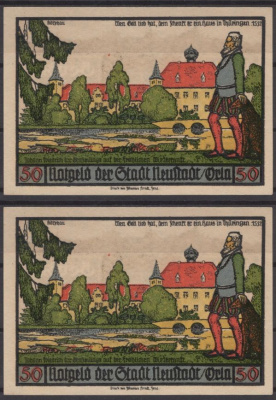 Нойштадт-на-Орле 50 пфеннигов 1921 бумага UNC (пресс) 8592-15-4-2