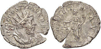 Римская Империя (императоры в Галлии) антониниан 260 - 269 Постум. IMP C POSTVMVS P F AVG / MONETA AVG, Монета с весами и рогом Изобилия, Колония Агриппины, Good Very fine RIC 315 биллон 1073-12-107