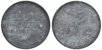 Австрия жетон 1946 удачи в первом году свободы, ребенок с грибом на свинье цинк 4121-157