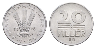 Венгрия 20 филлеров 1976 KM 573 алюминий UNC 4632-713