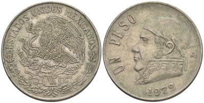 Мексика 1 песо 1972 Хосе Мария Морелос KM 460 медно-никель 87-712