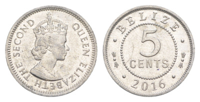 Белиз 5 центов 2016 KM 34a алюминий 4644-551