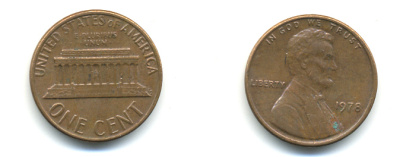 США 1 ЦЕНТ 1978 ЛИНКОЛЬН KM 201 медь цинк 179-338