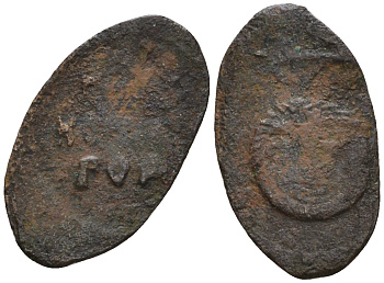 Великий Новгород пуло 1505-1533 Василий III Иванович, ПУЛО НОВАГОРОДА/голова льва Гулецкий/Петрунин 3264 медь 262-1652