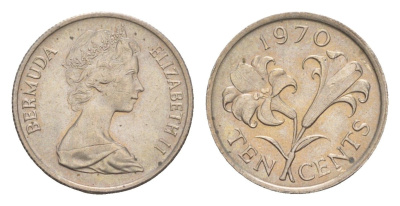 Бермудские Острова (Бермуды) 10 центов 1970 KM 17 медно-никель UNC 4651-917
