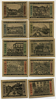 БЕРЛИН ЛОТ ИЗ 10 БОН ПО 2 МАРКИ ТРАНСПОРТ БЕРЛИНА бумага UNC (ПРЕСС) 70-3611