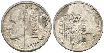 Испания 1 песета 1998 M, Хуан Карлос I (1975-2014) KM 832 алюминий 4602-1211