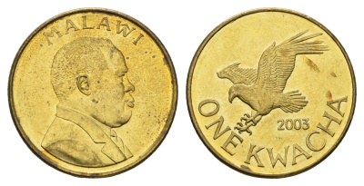 Малави 1 квача 2003 KM 28 сталь плакированная латунью UNC 212-321