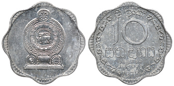 Шри-Ланка 10 центов 1978 KM 140 a алюминий 4118-411