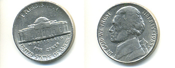 США 5 ЦЕНТОВ 1985 P, ДЖЕФФЕРСОН KM А192 медно-никель 86-615