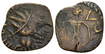 Римская Империя, императоры в Галлии антониниан 271 - 274 Тетрик, локальная чеканка в Галлии RIC - биллон 1073-25-92