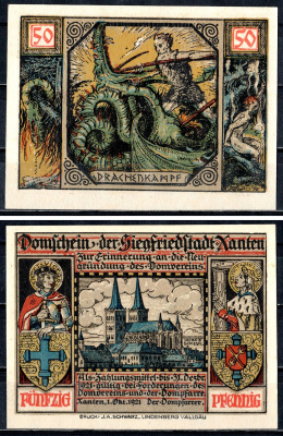 Ксантен (Пруссия, Рейн) 50 пфеннигов ND 2193-39-1-2