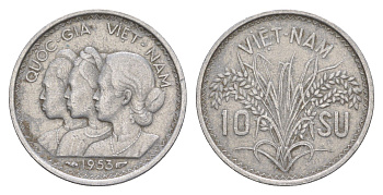 Южный Вьетнам 10 су 1953 KM 1 алюминий 4614-1041