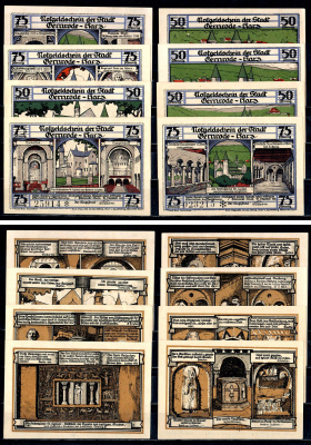 Гернроде-им-Гарц (Анхальт) набор из 8 нотгельдов 1921 7556-4-4-1