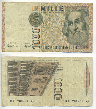 Италия 1000 лир 1982 Дворец дожеи?, Марко Поло Pick 109b 7553-14-2