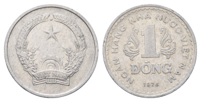 Вьетнам 1 донг 1976 KM 14 алюминий 91-753