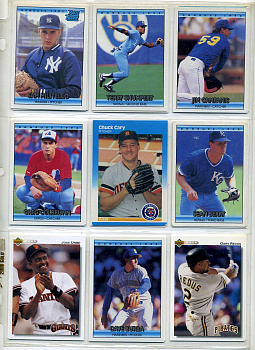 США КАРТОЧКИ БЕЙСБОЛЬНЫЕ 9 штук разных 7501-45