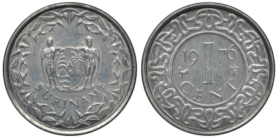 Суринам 1 цент 1976 KM 11a алюминий UNC 4118-354