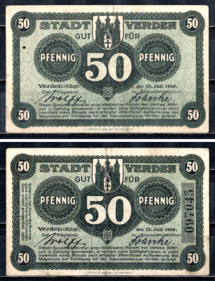 Верден (Пруссия, Ганновер) 50 пфеннигов 1921 2193-33-3-2