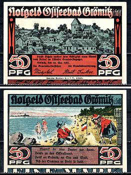 Грёмиц (Пруссия, Шлезвиг-Гольштейн) 50 пфеннигов 1921 7556-24-2-1