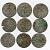 ПОЛЬША ЛОТ ИЗ 9 МОНЕТ В ПОЛТАРАК XVII век серебро M12-3-3