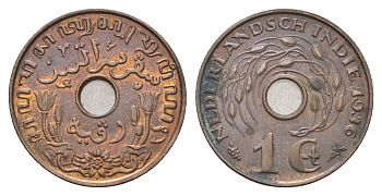 Голландская Ост-Индия 1 цент 1936 KM 317 бронза 4671-936