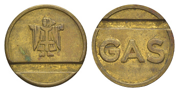 Германия жетон на 1 литр газа ND друид латунь 4636-1024
