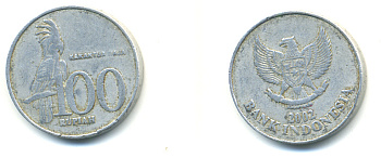 Индонезия 100 рупий 2002 черный пальмовый какаду KM 61 алюминий 3999-726