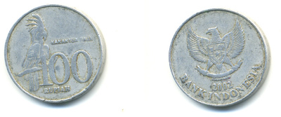 Индонезия 100 рупий 2002 черный пальмовый какаду KM 61 алюминий 3999-726