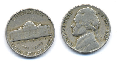 США 5 ЦЕНТОВ 1947 KM A192 медно-никель 35-1346