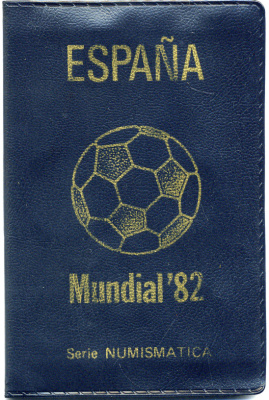 Испания официальный набор из 6 монет (50 сентимов; 1, 5, 25, 50 и 100 песет) 1980 чемпионат мира по футболу в Испании 1982 года KM MS11 (815, 816, 817, 818, 819 и 820)  UNC 5-4-3-68
