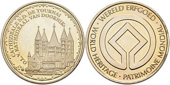 Бельгия жетон ND Кафедральный собор, диаметр 30 мм. медно-никель UNC 88-1023