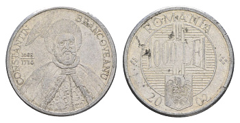 Румыния 1000 леев 2002 KM 153 алюминий 4635-244