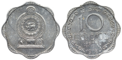 Шри-Ланка 10 центов 1978 KM 140 a алюминий 4118-942