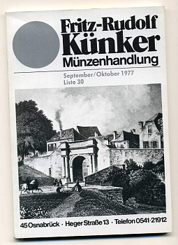 ФРИТЦ-РУДОЛЬФ КЮНКЕР КАТАЛОГ ФИКСИРОВАННЫХ ПРОДАЖ (LAGERKATALOG) 1977 СЕНТЯБРЬ-ОКТЯБРЬ, № 30 00-01-01-26