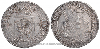 Нидерланды, Утрехт 1 даальдер 1619 Dav. 4836, КМ 14 серебро 00-000-00