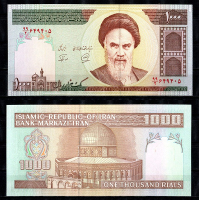 Иран 1000 риалов ND (1992-2014) Pick 143 b бумага UNC (пресс) 2198-10-1-1