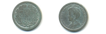 Нидерланды 10 центов 1914 Вильгельмина I (1890-1948) KM 145 серебро 84-949
