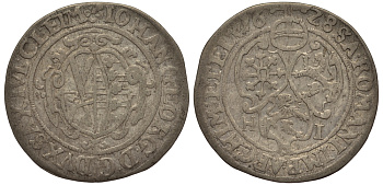 Саксония 1/24 талера 1628 H.I., Иоганн Георг I (1615-1656) KM 71 серебро    413-5541