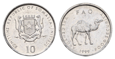 Сомали 10 шиллингов 1999 KM 46 алюминий UNC 210-1154