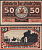 Плён 50 пфеннигов ND (1921) Grabowski 1064.2а бумага UNC (пресс) 2193-51-1-1