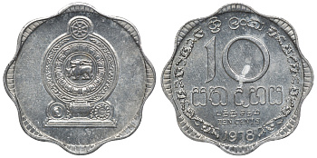Шри-Ланка 10 центов 1978 KM 140 a алюминий 4118-413