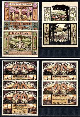 Целла-Мелис (Тюрингия) набор из 5 нотгельдов 1921 2193-45-2-2