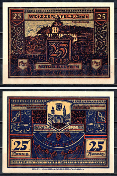 Вайсенфельс (Пруссия, Саксония) 25 пфеннигов 1921 2193-52-3-2