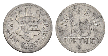 Кройцнах 10 пфеннигов ND Funck 259.1, Men18 17446.1 железо 4708-819