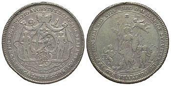 Шпеер 1 талер 1770 AS, восшествие на престол Августа Филиппа KM 12, Dav. 2788 серебро 00-809-05